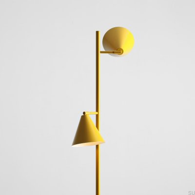 Golvlampa Form 2 Metall Senapsgrå
