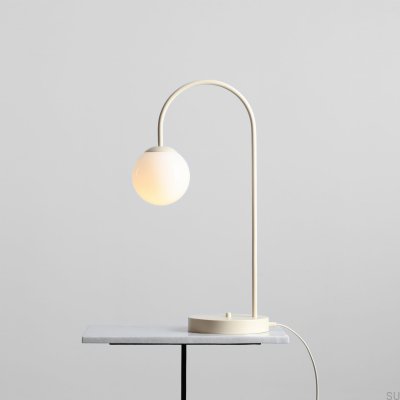 Una metallkräm skrivbordslampa