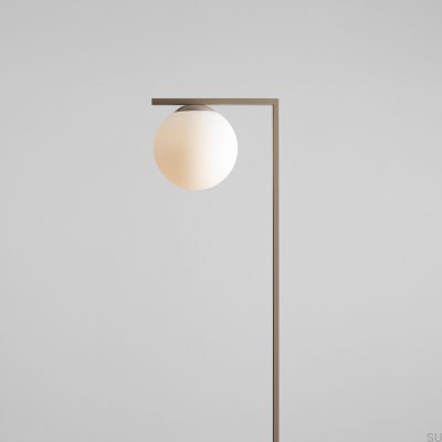 Zac Golvlampa Metall Beige
