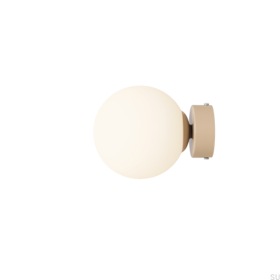 Ball S Vägglampa Metall Beige