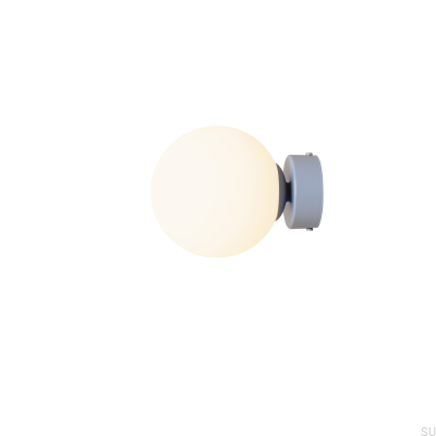 Ball S Vägglampa Metall Blå