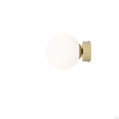 Ball S metall vägglampa i pistage