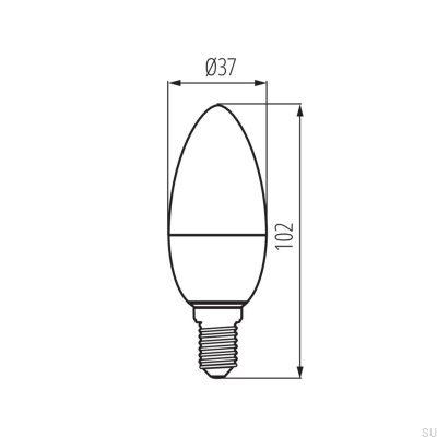 iQ LED E14-lampa