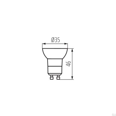 REMI LED GU10-NW-lampa