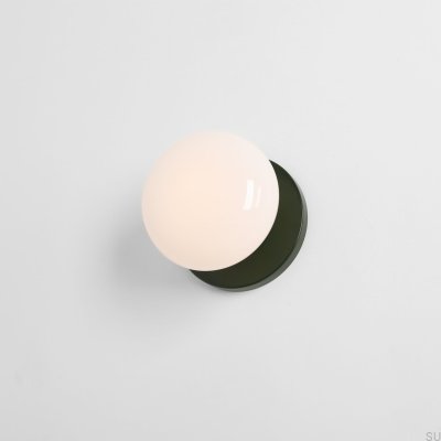 Flo S Vägglampa Metall Grön