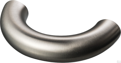 Arch 052 41 avlångt möbelhandtag, mässing, borstad nickel