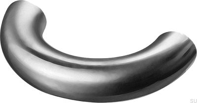 Arch 052 41 avlångt möbelhandtag, mässing, silver, krom