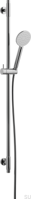 Duschstång med justerbart väggfäste ARM100 Mässing Silver Krom