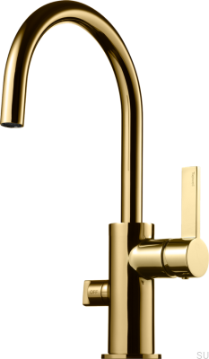 Köksblandare med diskmaskinsventil ARM384 Mässing Honungguld