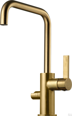 Köksblandare med diskmaskinsventil ARM584 Mässing Honung Guld Borstad