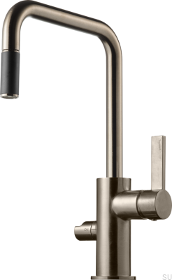 ARM587 Köksblandare i mässing, borstad nickel