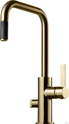 Köksblandare med diskmaskinsventil ARM887 Mässing Honung Guld