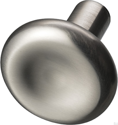 Möbelknopp Bean 30, mässing, borstad nickel