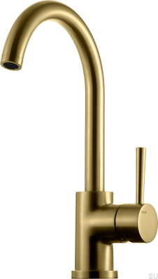 EVO180 Köksblandare, Mässing, Honungsguld, Borstad