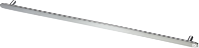 Pastille 536 avlångt möbelhandtag, mässing, silver, krom