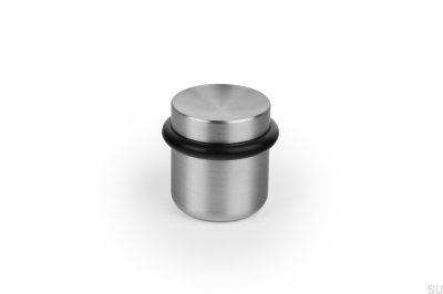 Luv 36 Golvdörrstopp Metall Borstad Nickel
