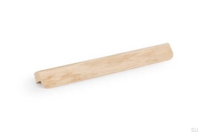 Flapp Wood 160 Träek Olackerad Avlång Möbelhandtag