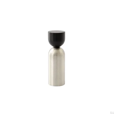 Kokeshi Mix 1856 Vägghängare Svart Aluminium med Borstat Stål