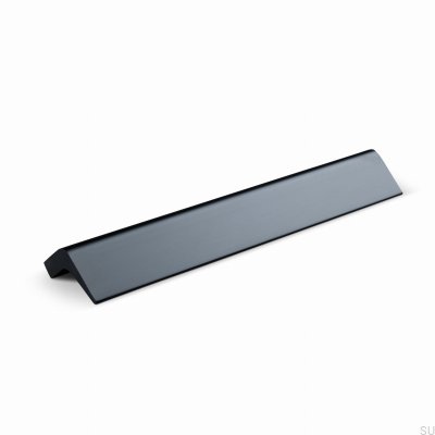 Lido 128 avlångt möbelhandtag, aluminium, mattsvart