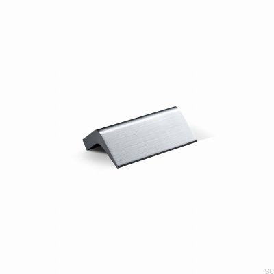 Lido 32 avlångt möbelhandtag, borstad silverfärgad aluminium