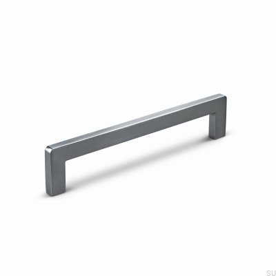 Benidorm 128 Aluminium Borstad Silver Avlångt Möbelhandtag