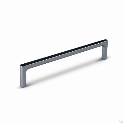 Torino 160 avlångt möbelhandtag, aluminium, silver, krom, polerat