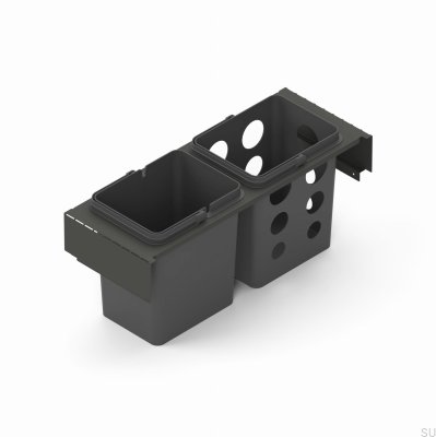 Toledo avfallssorteringssystem 60x35 mörkgrå