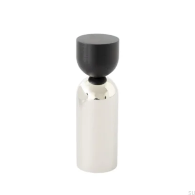 Kokeshi Mix 1856 Vägghängare Svart Aluminium med Polerat Stål