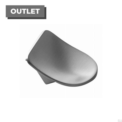 Möbelknopp Slope 16 Metall Silver