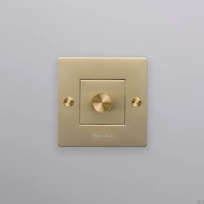 LED Cross 1G 250W Mässing Europeisk Standarddimmer med Logotyp