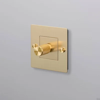 LED Cross 1G 250W Mässing Europeisk Standarddimmer Utan Logotyp