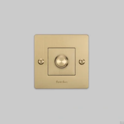 LED Linjär 1G 120W Dimmer med Logotyp, Mässing, Europeisk Standard