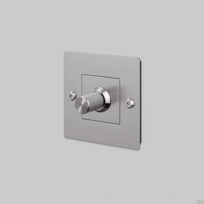 LED Linjär 1G 120W Stål Silver Europeisk Standarddimmer med Logotyp
