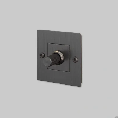 Dimmer med strömbrytare utan logotyp LED Linjär 1G 250W Mässing Bränd brons Europeisk standard