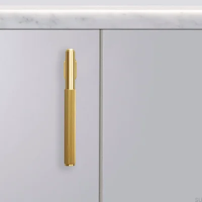 L-Bar Linear 125 Mässing Möbelhandtag