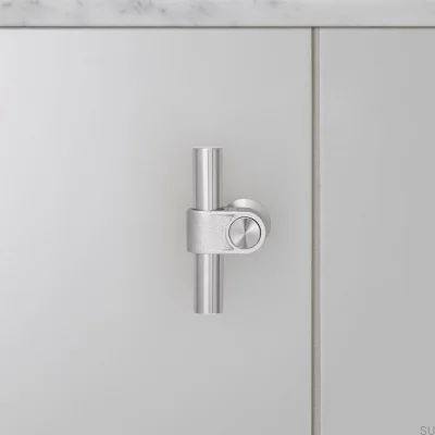 T-Bar Gjutet 85 Stål Silver Möbelhandtag