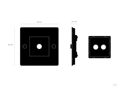 Ram med fyllning utan logotyp Plåt 1G Mässing Europeisk standard