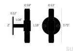 UTB-074590--Uchwyt-meblowy-T-Bar-Cross-Plate-Srebrny-z-podkładką-Buster-+-Punch-Skandynawskie-Uchwyty_4