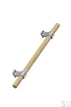 557030320-052/66--Uchwyt-meblowy-podłużny-Bond-Wood-320-Drewniany-Dębowy-Srebrny-Furnipart-Skandynawskie-Uchwyty_1