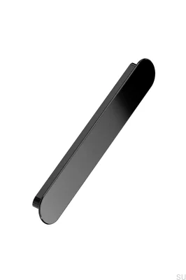Miro 160 avlångt möbelhandtag, metall, svart nickel