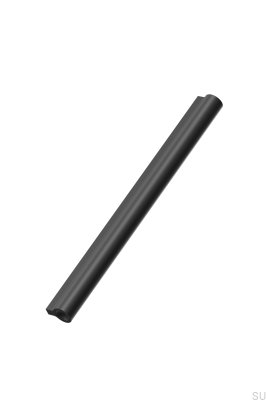 Lucente 224 avlångt möbelhandtag, aluminium, mattsvart