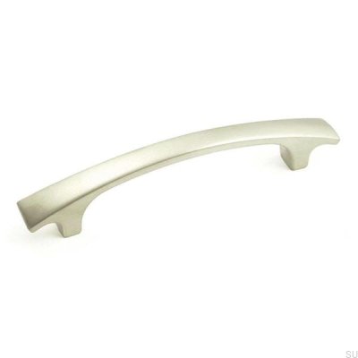 Långt möbelhandtag 1301 128 Borstad nickel