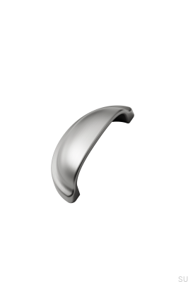 Baron 64 Metall Silver Shell Möbelhandtag