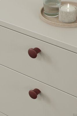 Volumi OceanIX 16 Plastmöbelknopp, Vinröd Matt