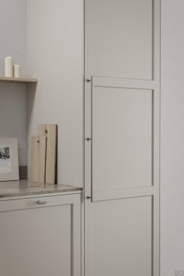 Villa Long 640 Aluminium Silver Avlångt Möbelhandtag