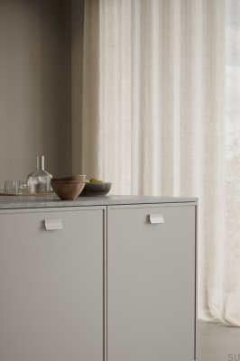 Leaf 64 Metall Beige Avlångt Möbelhandtag
