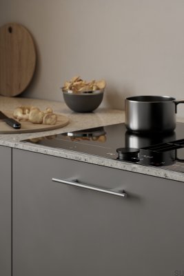 Koupe 128 Aluminium Silver Avlångt Möbelhandtag