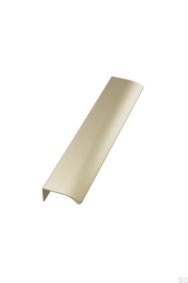 Edge Straight 160 Aluminium Borstad Guld Möbelhandtag