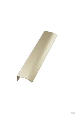 Edge Straight 320 Aluminium Borstad Guld Möbelhandtag