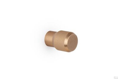 Brooklyn 20 Aluminium Möbelknopp Borstad Guld Cava